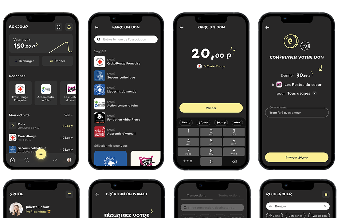Screenshot of the use case Mon ami Poto